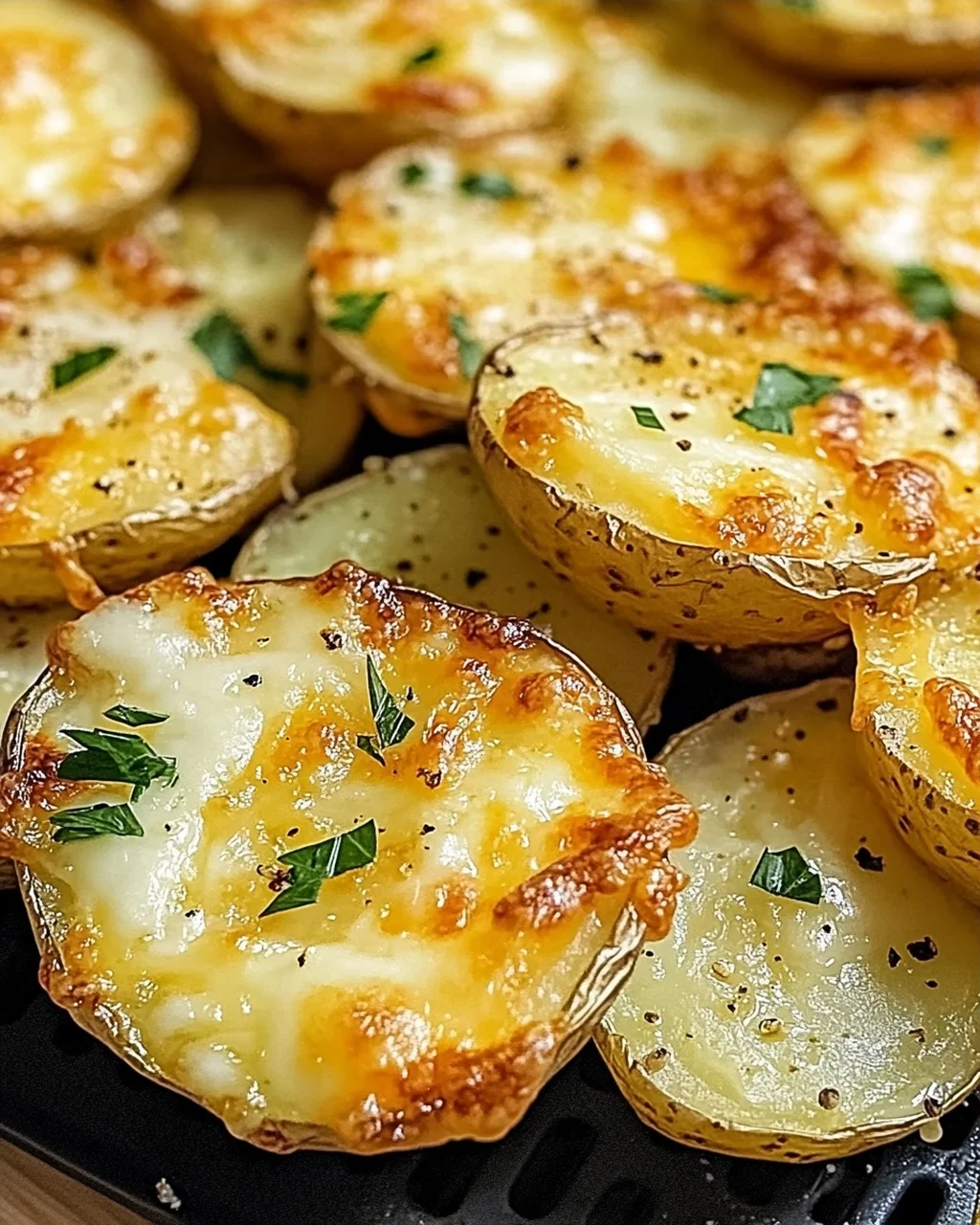 Air Fryer Cheesy Potatoes