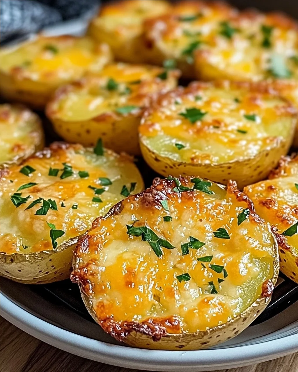 Air Fryer Cheesy Potatoes