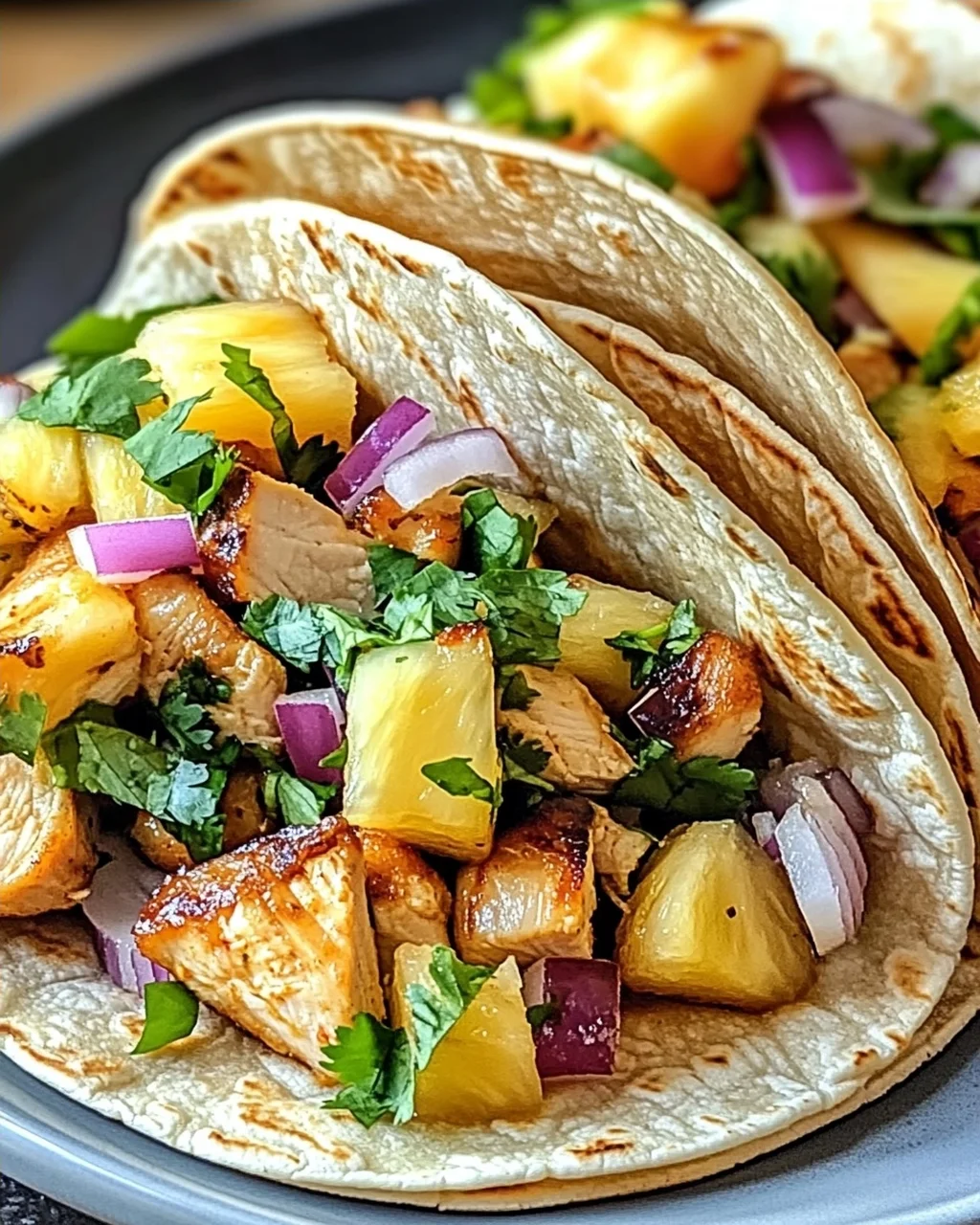 Ananas-Hühnchen-Tacos für den Sommergenuss
