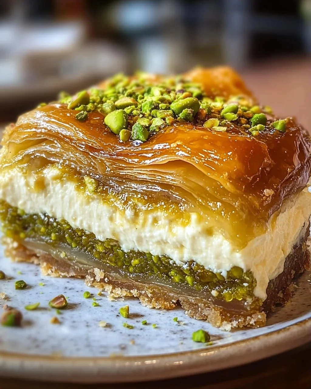 Baklava Pistazien Cheesecake – Ein unwiderstehlicher Genuss!