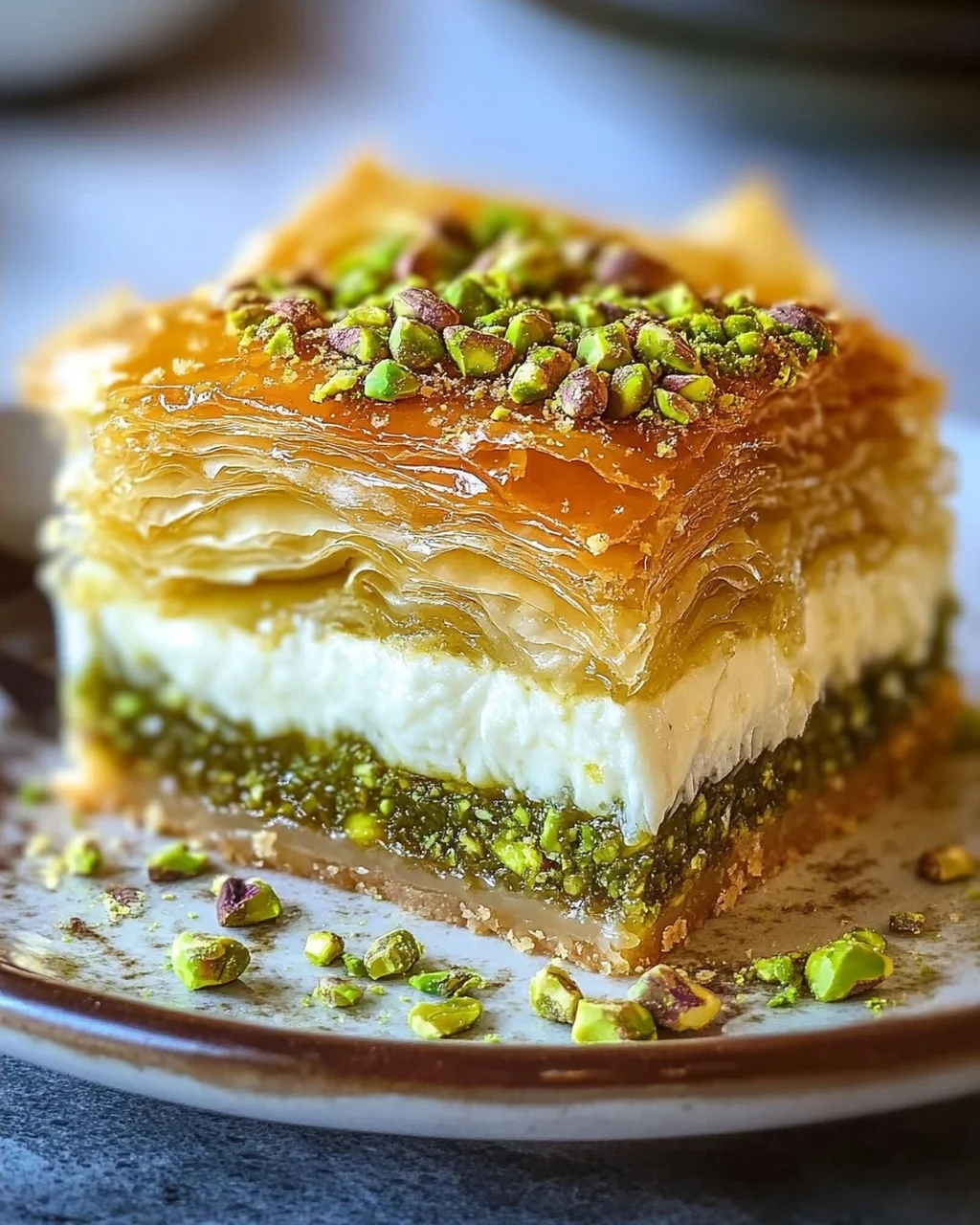 Baklava Pistazien Cheesecake – Ein unwiderstehlicher Genuss!