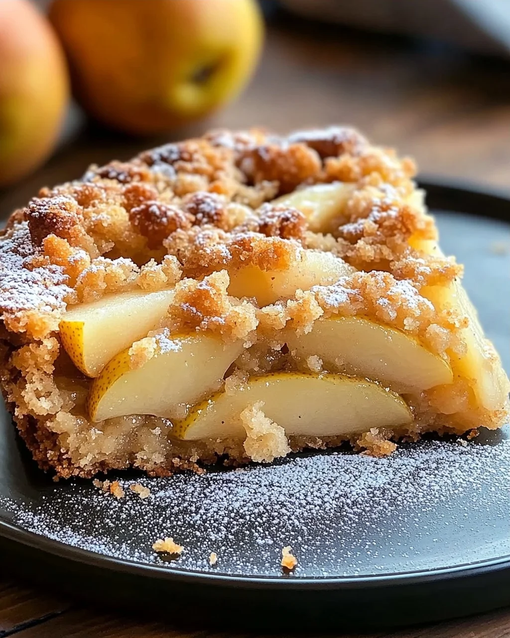 Birnenkuchen mit Streusel