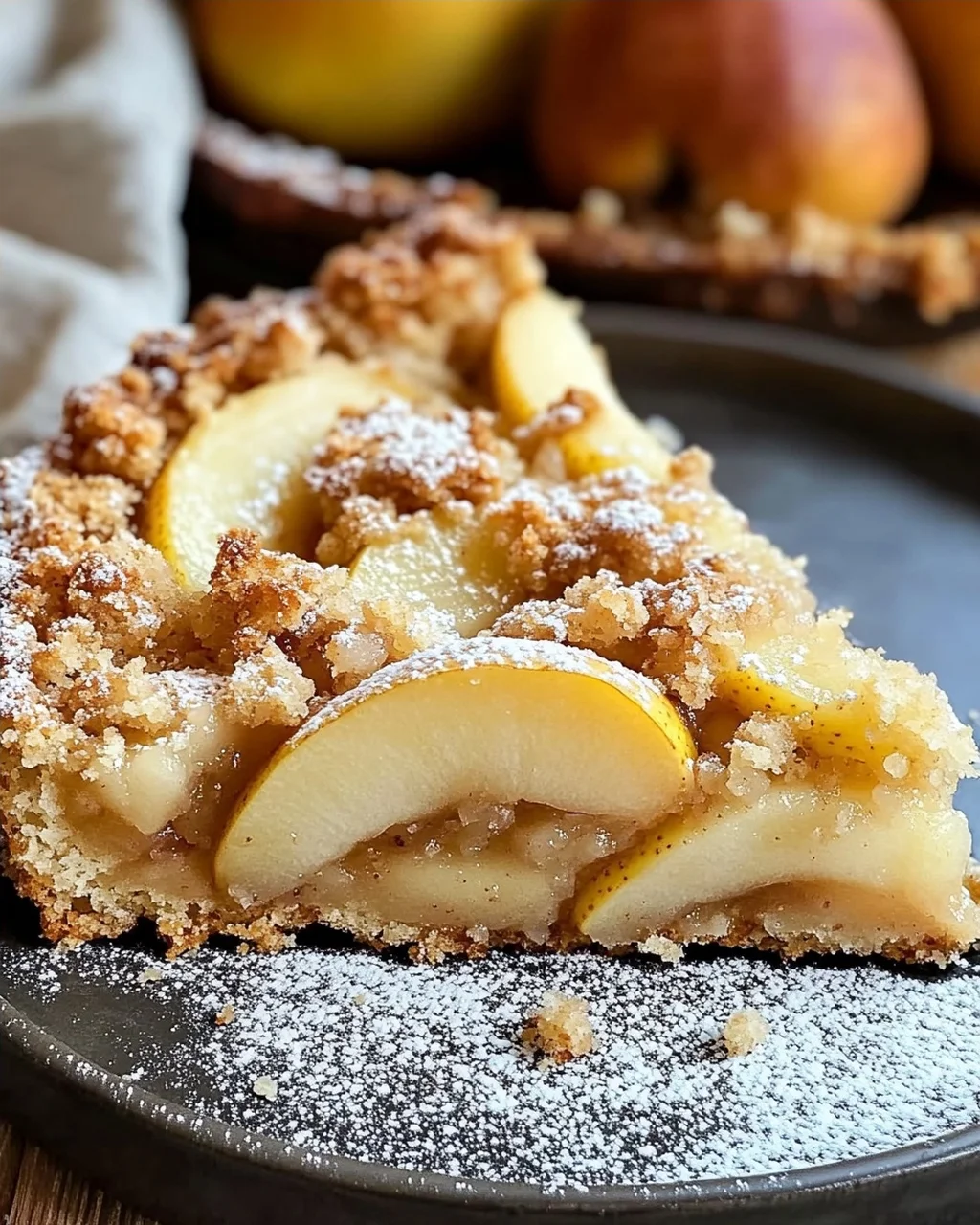 Birnenkuchen mit Streusel