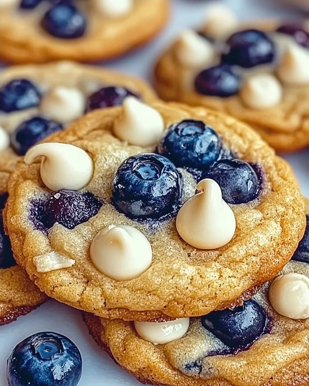 Blaubeer weiße Schokoladenstückchen Kekse schnell gemacht