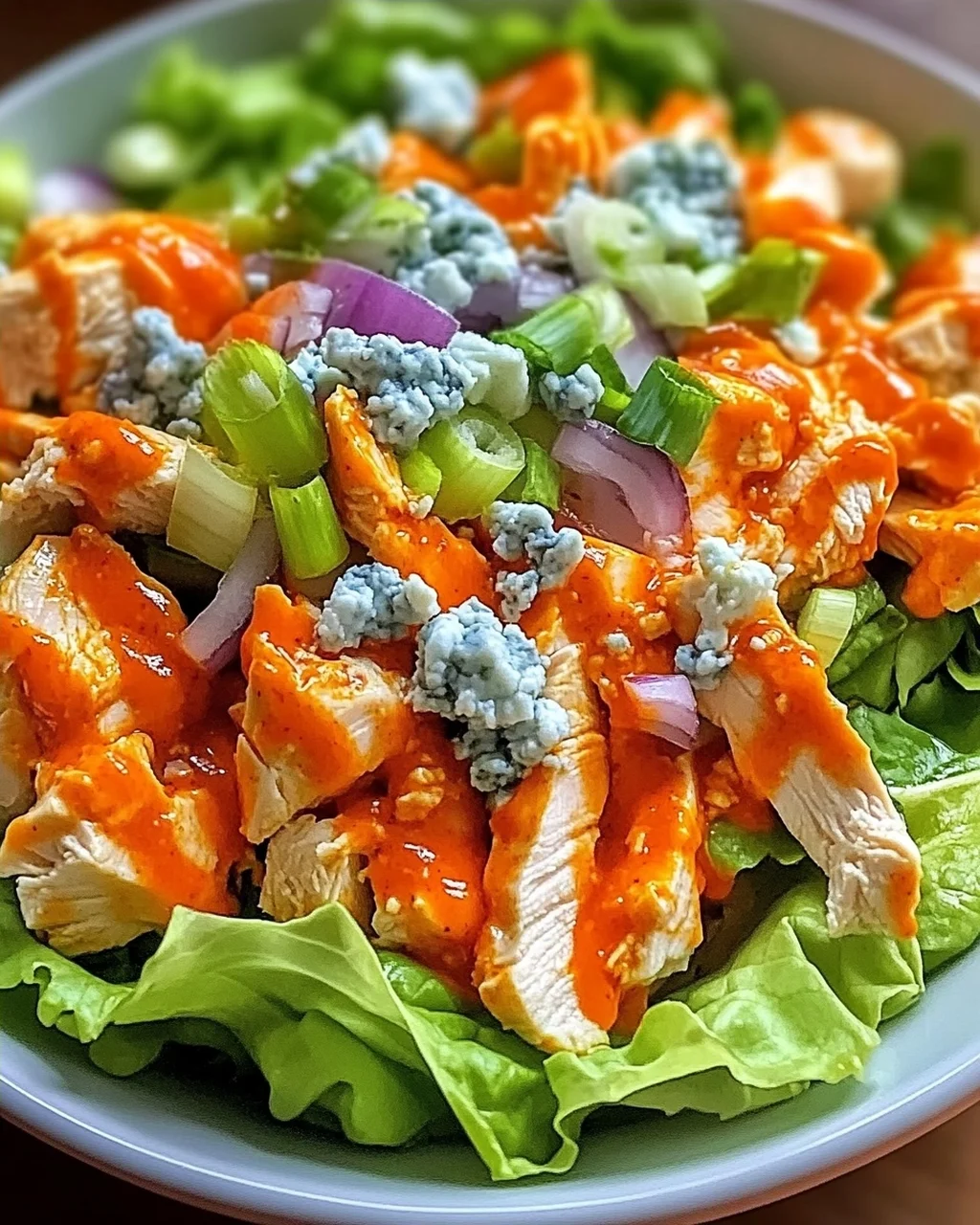 Buffalo-Hühnchen-Salat: Schnell & Würzig genießen