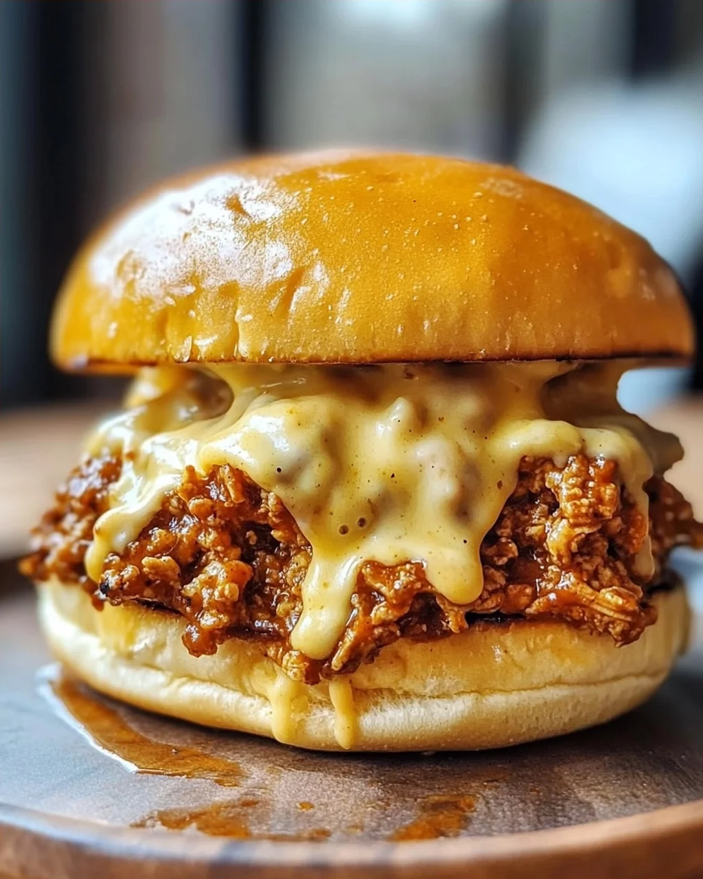 Cajun Chicken Sloppy Joes mit cremiger Käsesauce