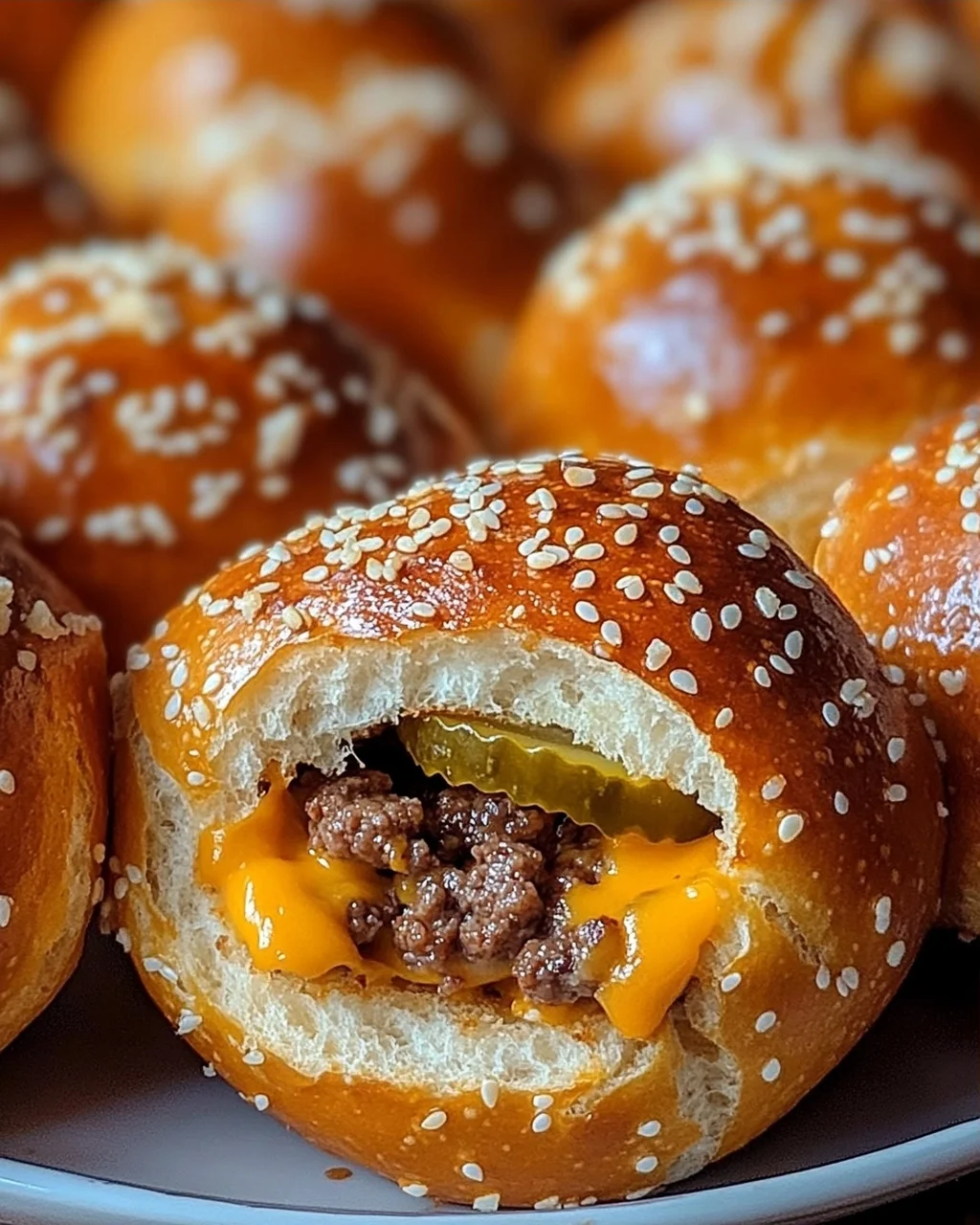 Cheeseburger Pretzel Bombs, die Sie die ganze Woche begehren werden