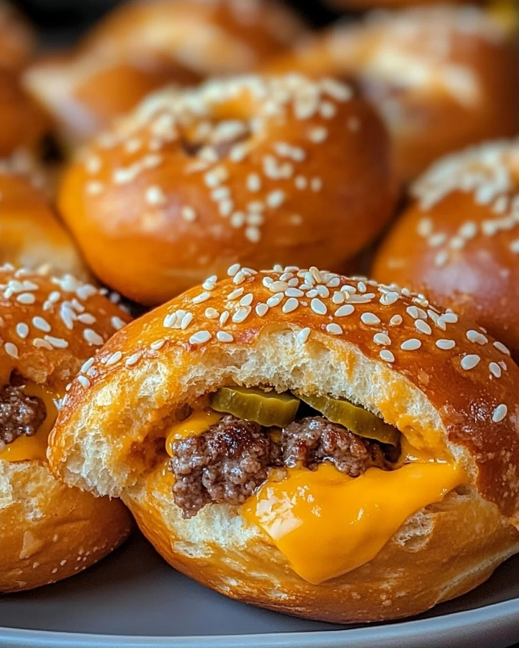 Cheeseburger Pretzel Bombs, die Sie die ganze Woche begehren werden