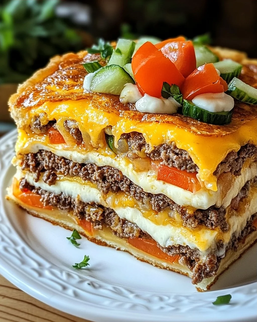 Cheeseburger-Torte