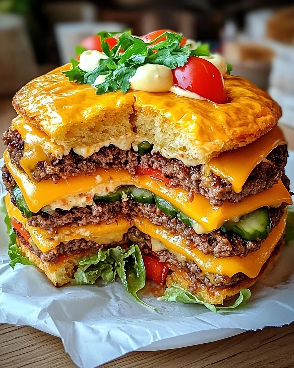 Cheeseburger-Torte