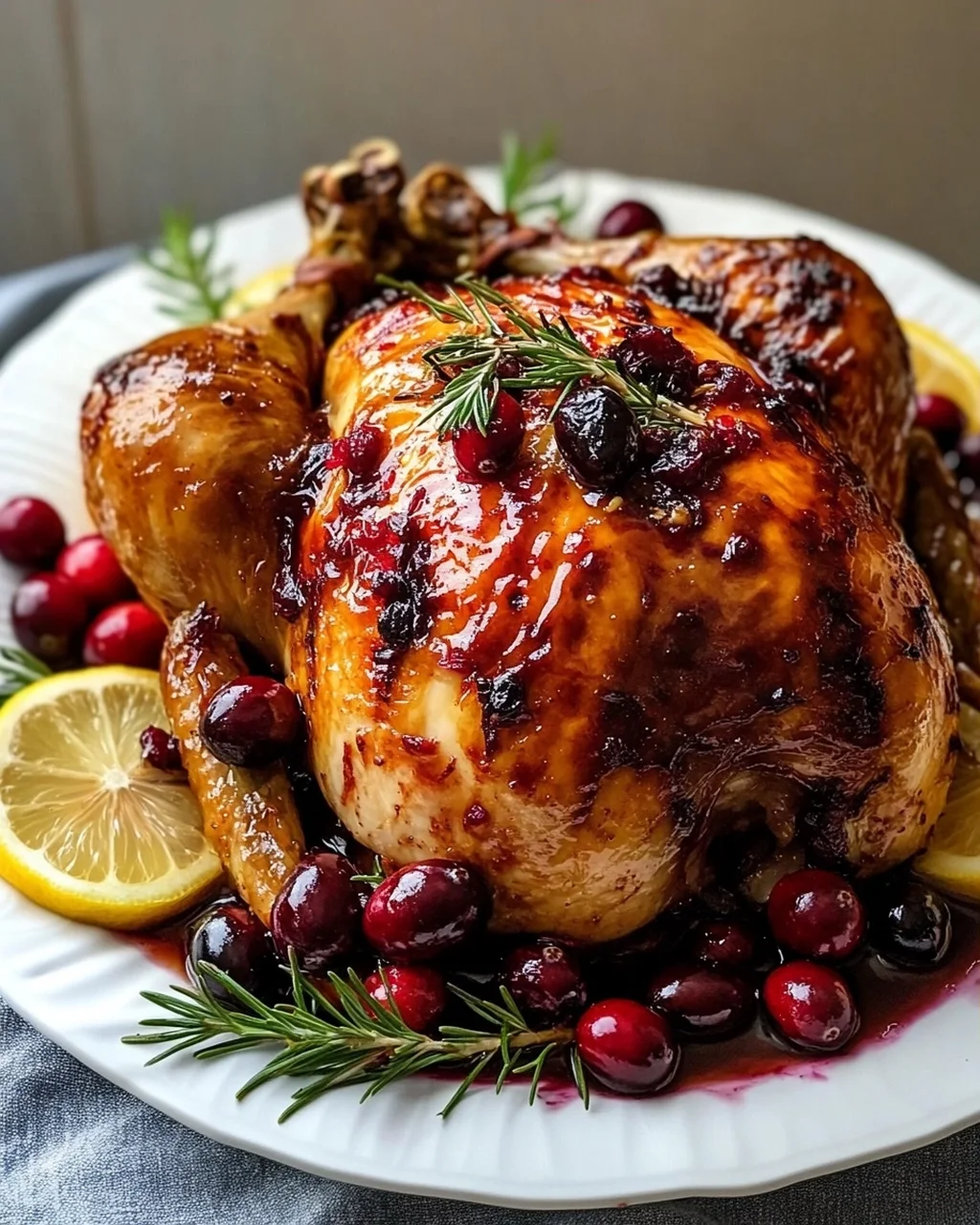 Cranberry Maple Roast Chicken