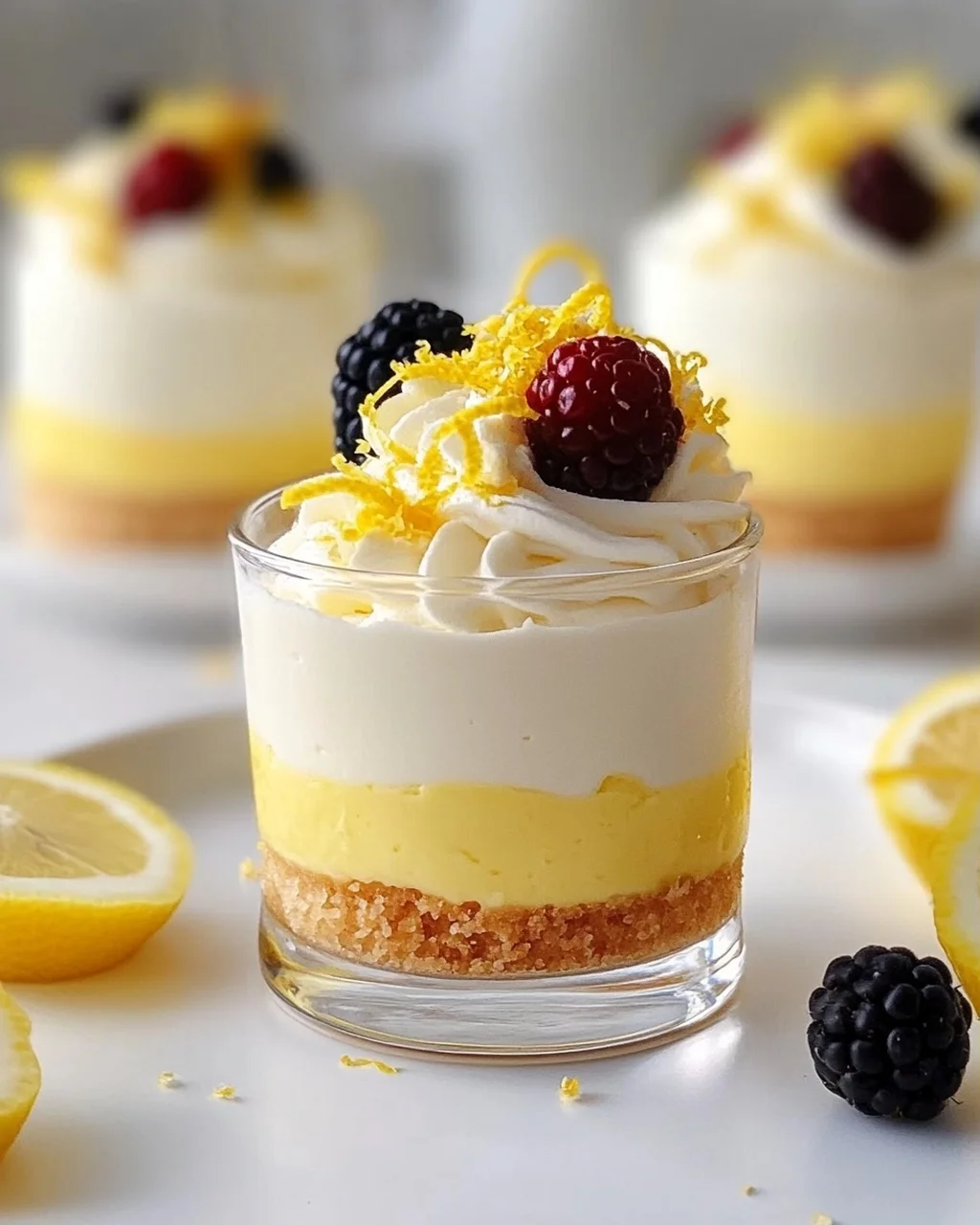 Cremige Zitronen Mousse Käsekuchen Törtchen – Ein Genuss!