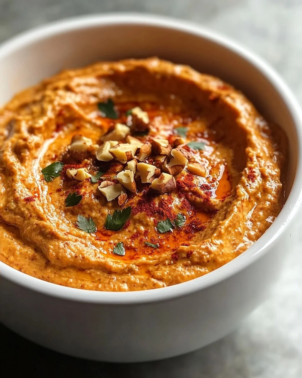 Cremiger Rote Paprika Walnuss Dip: Seidenweiche Textur entdecken