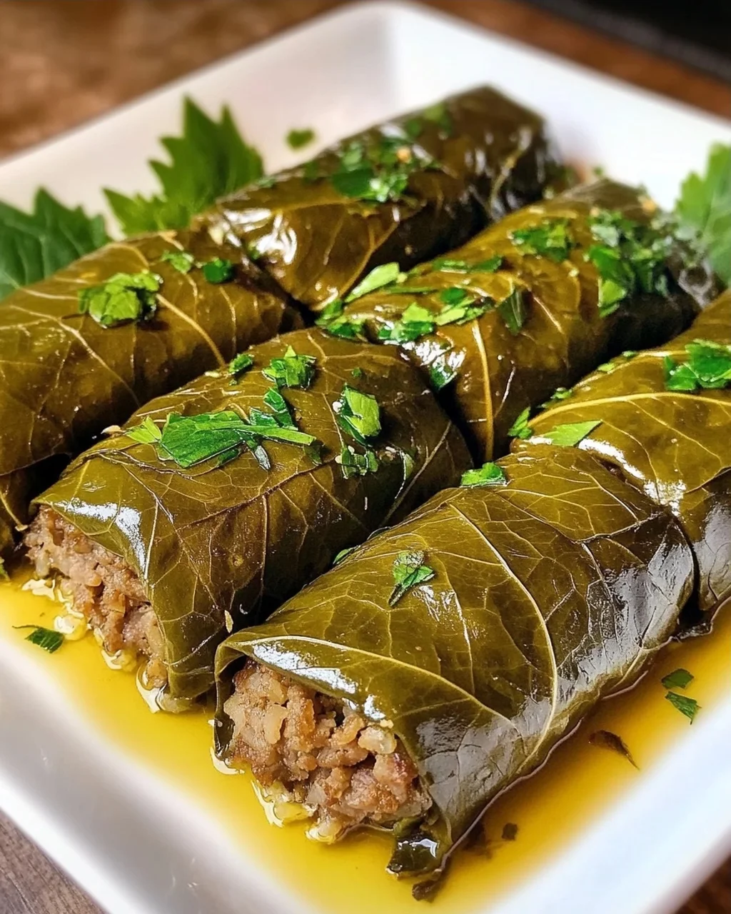 Dolmades: Einfache gefüllte Weinblätter aus Griechenland