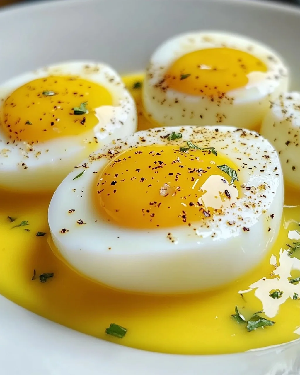Eier in Senfsoße