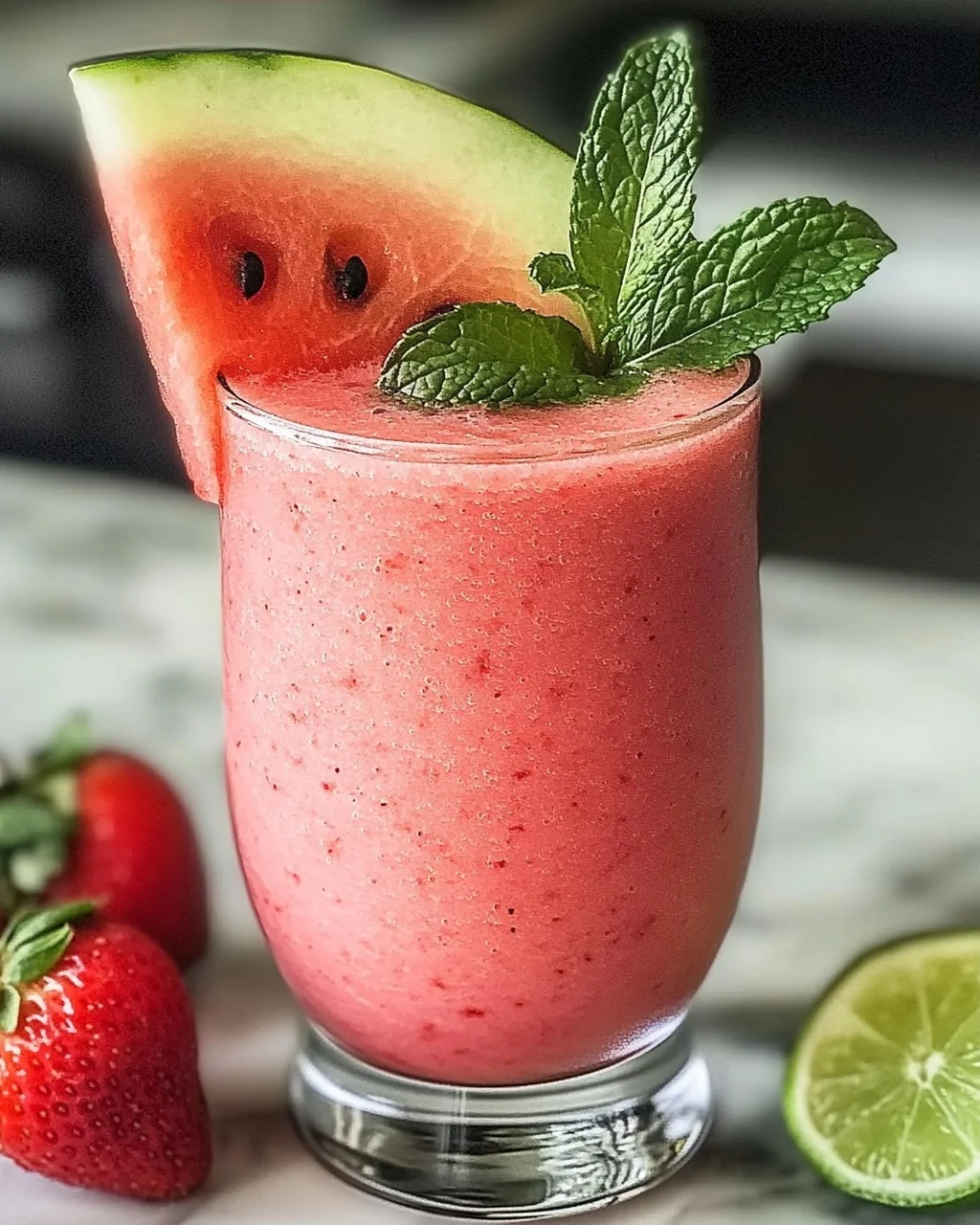 Erfrischender Wassermelonen-Smoothie für den Sommer