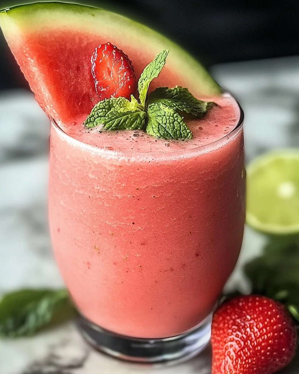 Erfrischender Wassermelonen-Smoothie für den Sommer