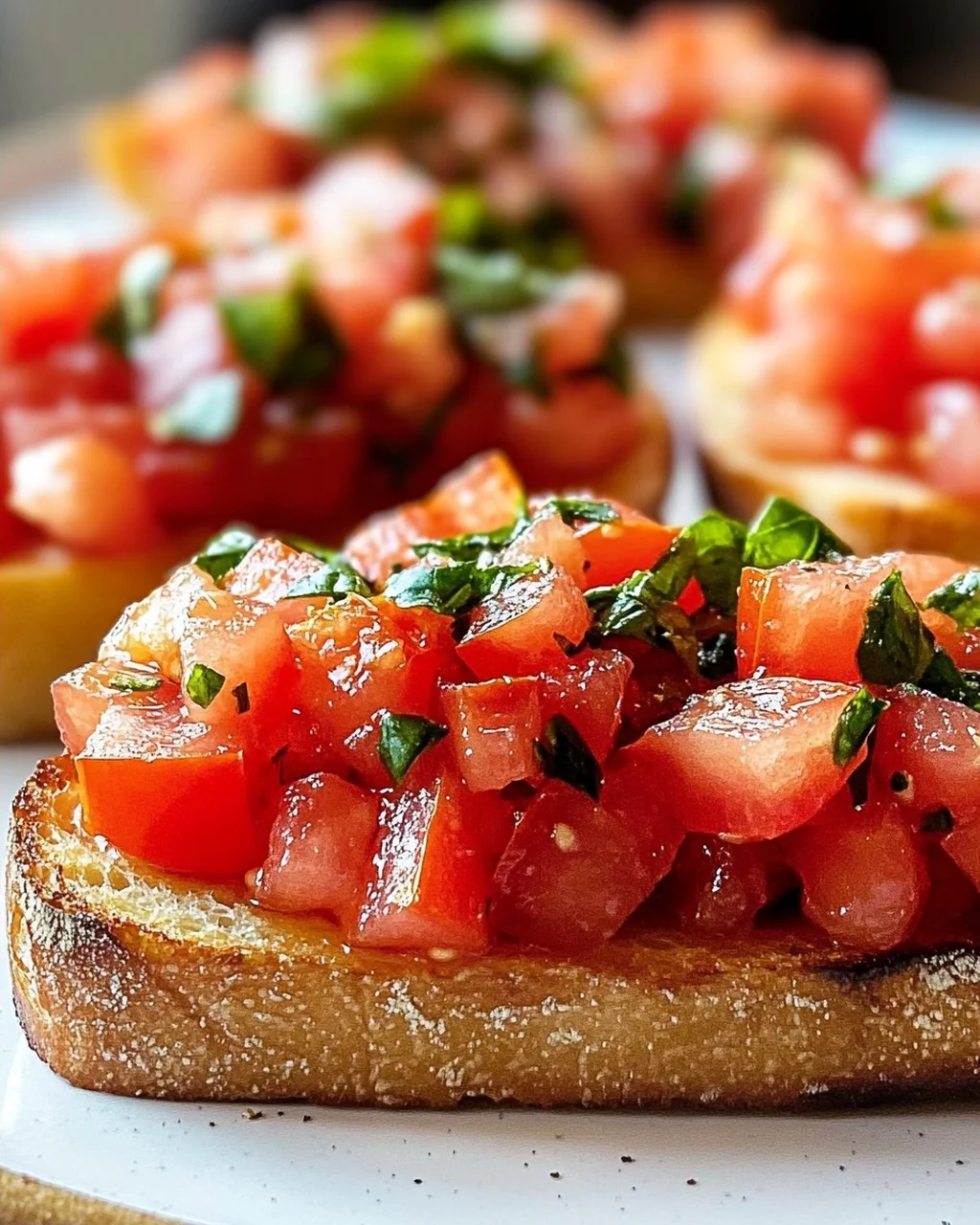 Frische Tomaten Bruschetta