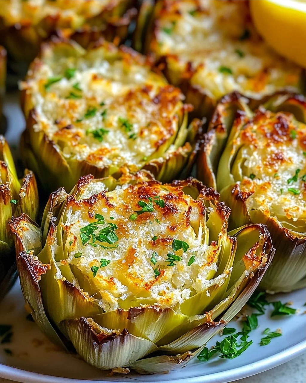 Garlic Parmesan Artichokes