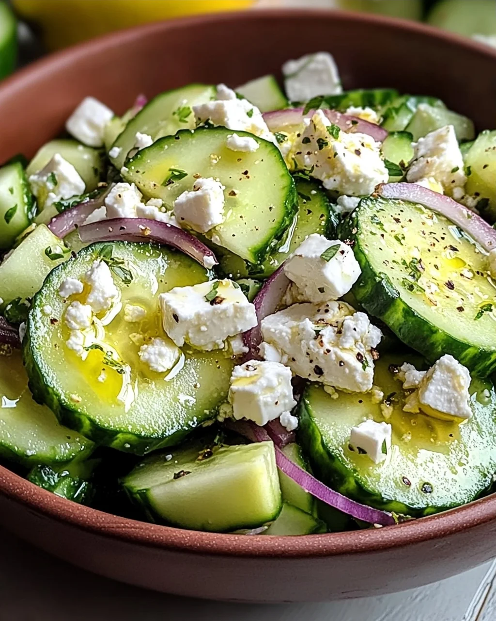 Gurken-Avocado-Salat mit Feta