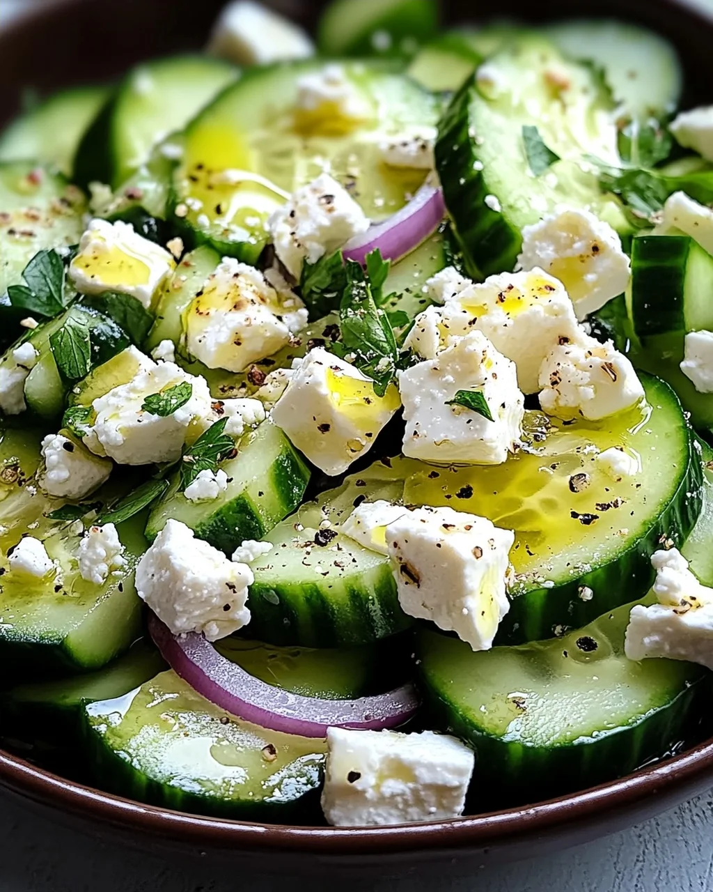 Gurken-Avocado-Salat mit Feta