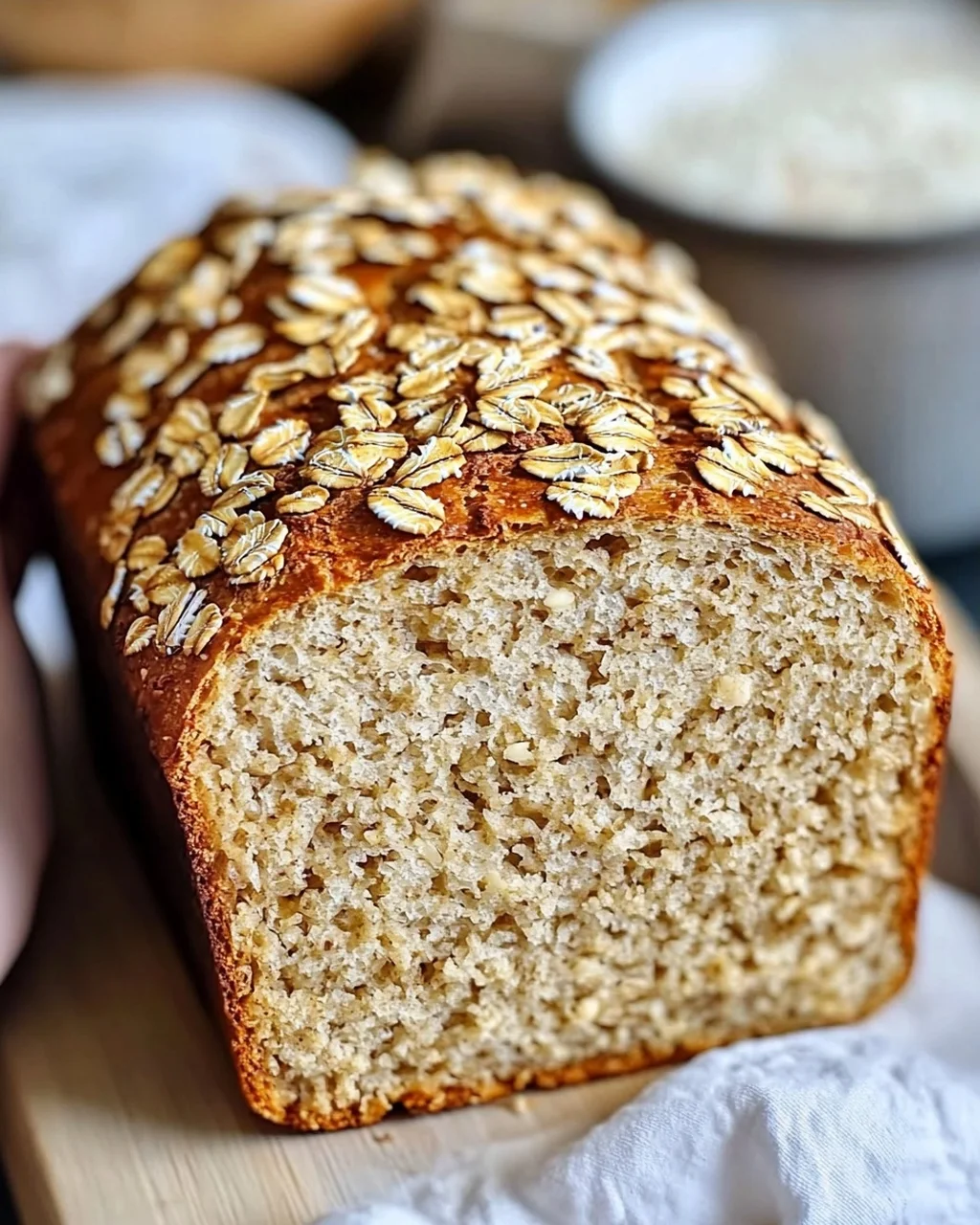 Haferflocken Quark Brot aus dem Airfryer – Schnell & Einfach