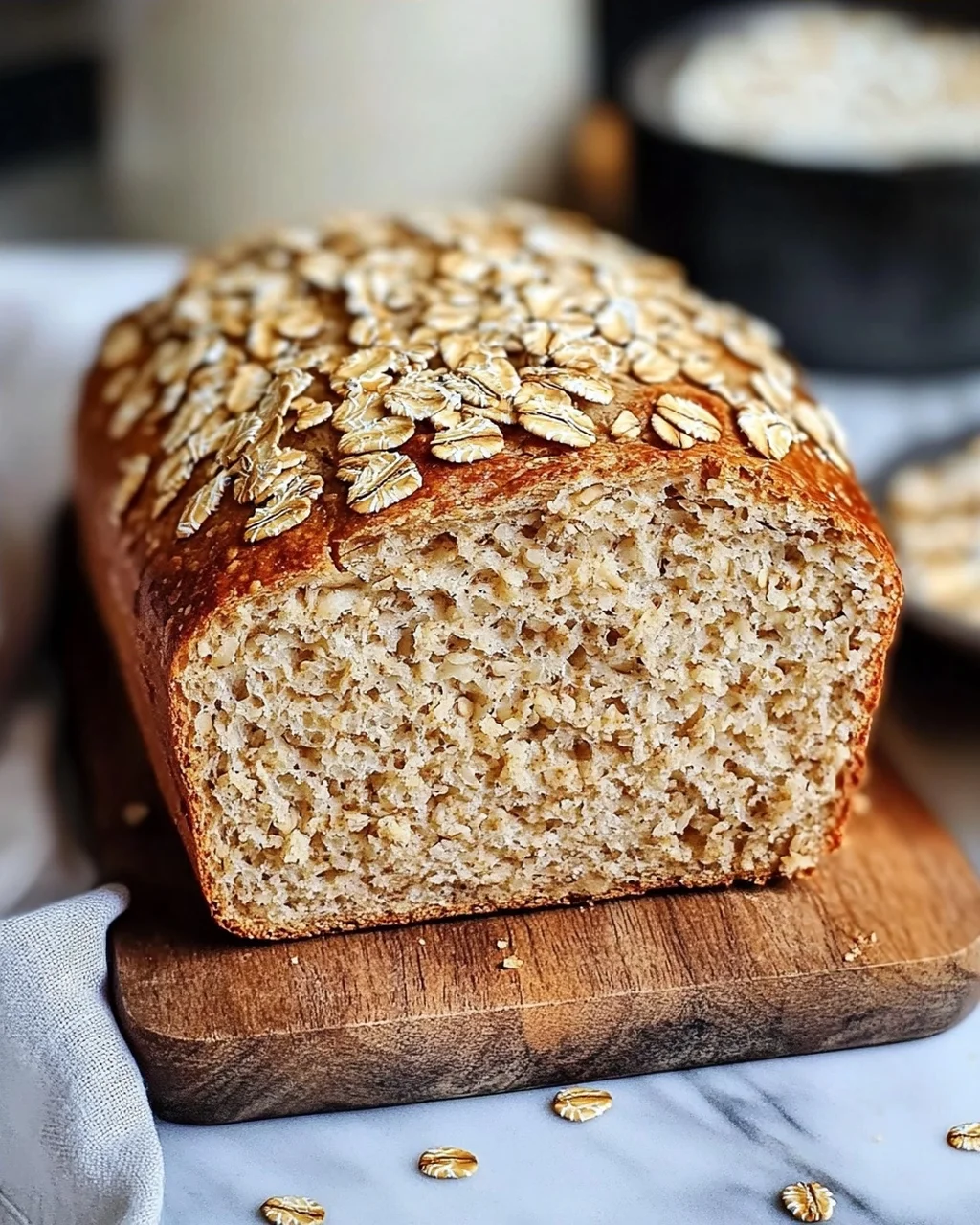 Haferflocken Quark Brot aus dem Airfryer – Schnell & Einfach