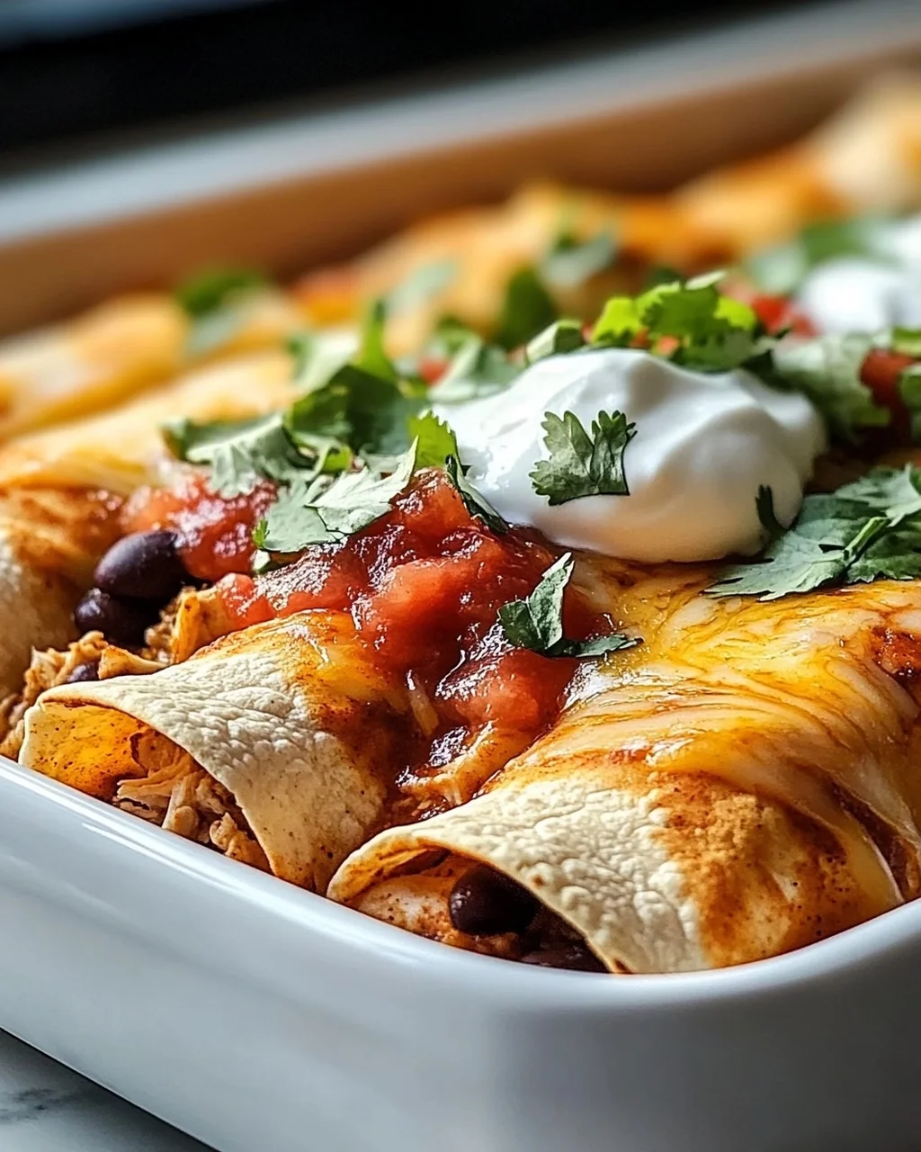 High Protein Chicken Enchiladas – Lecker & Nahrhaft genießen!