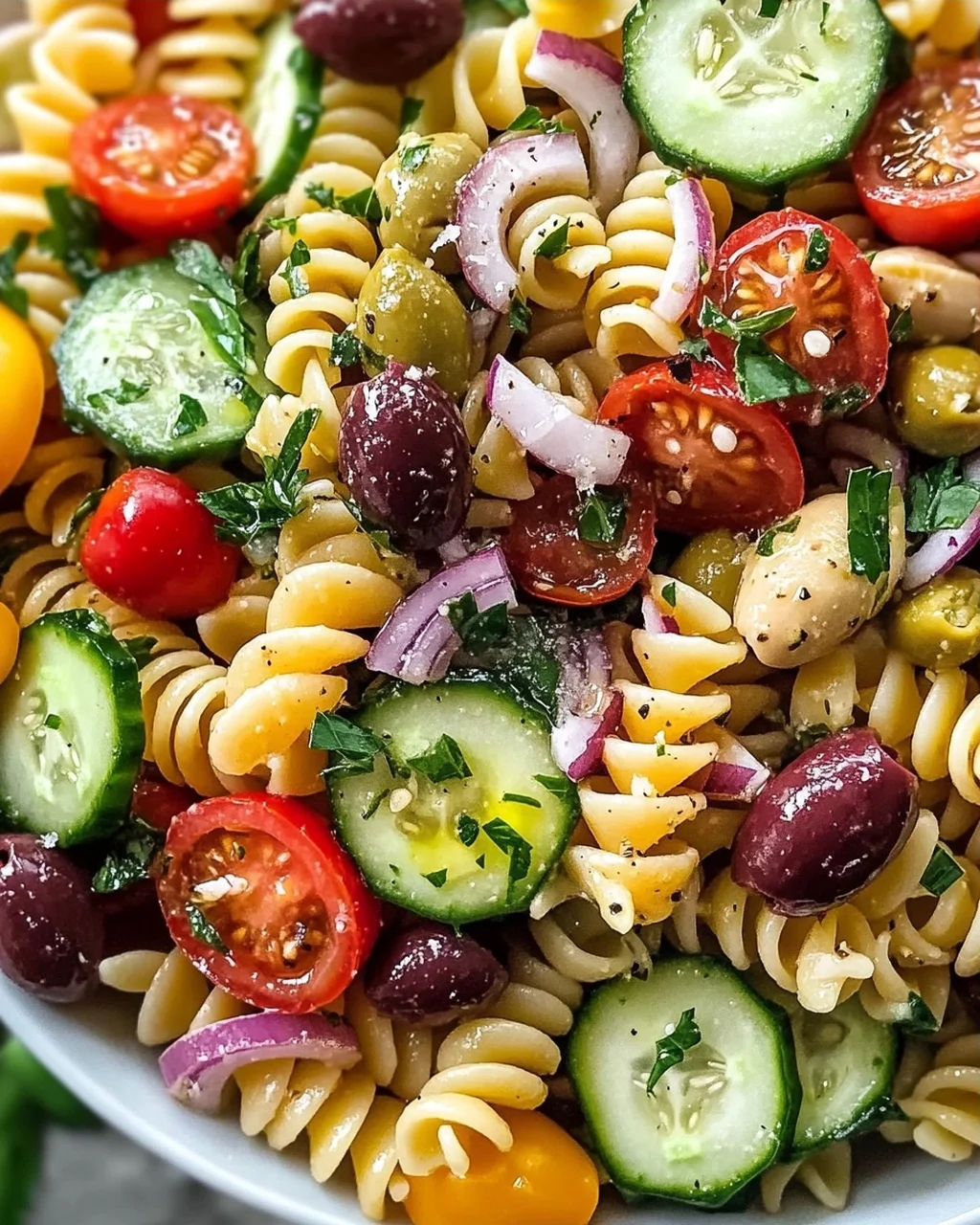 Irresistibler Mediterraner Nudelsalat für den Sommer