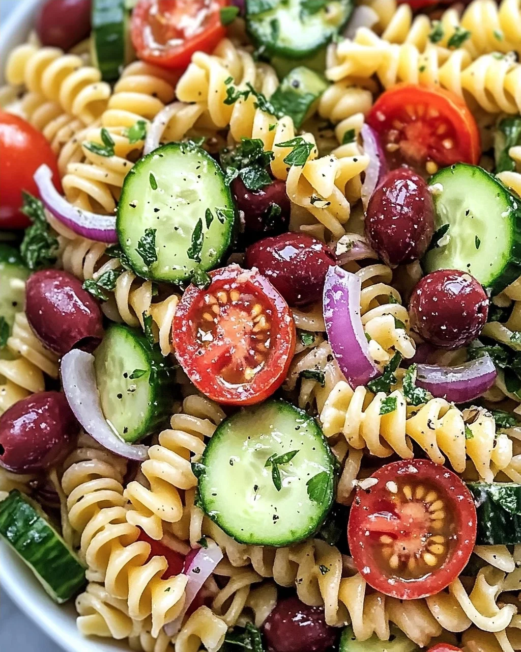 Irresistibler Mediterraner Nudelsalat für den Sommer
