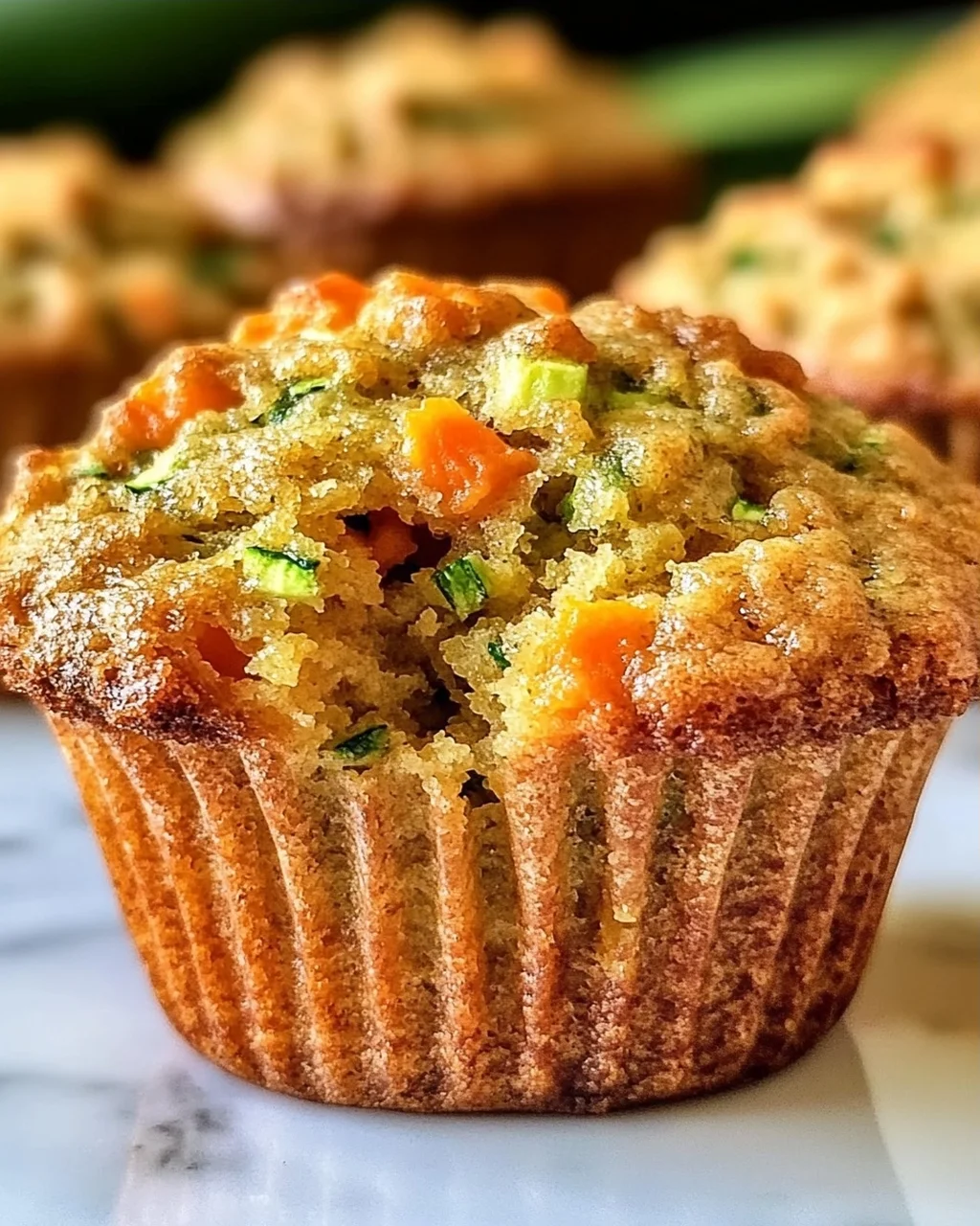 Karotten Zucchini Muffins für gesunde Snacks