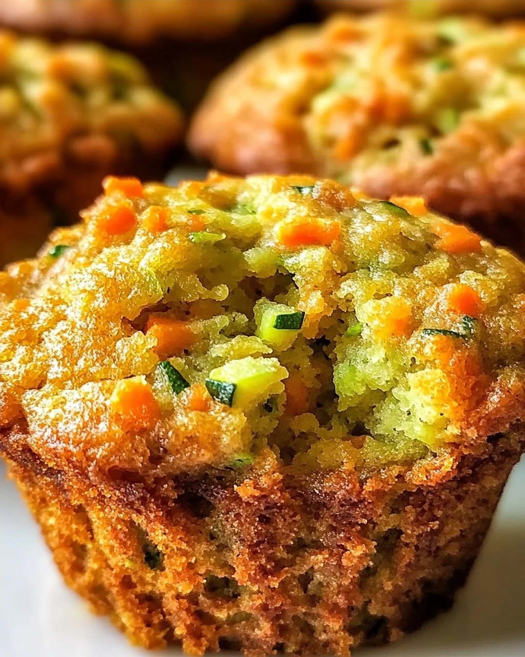 Karotten Zucchini Muffins für gesunde Snacks