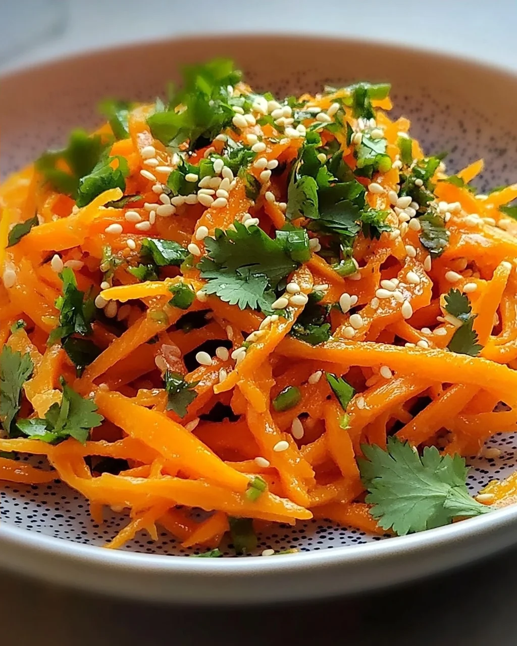 Karottensalat mit Ingwer-Sesam-Dressing – Lecker und gesund!