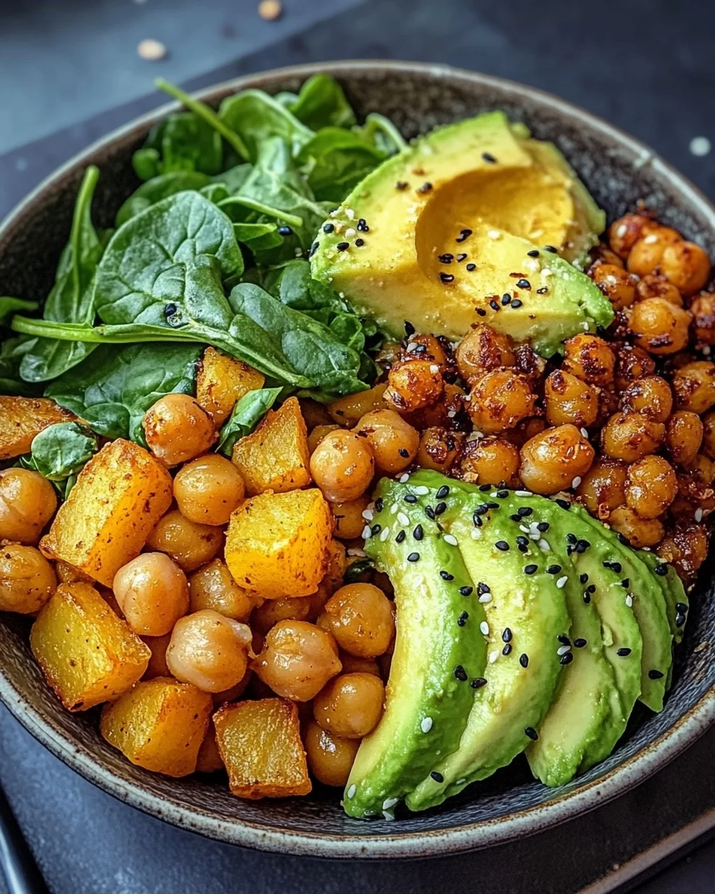Kartoffel-Bowl mit Kichererbsen