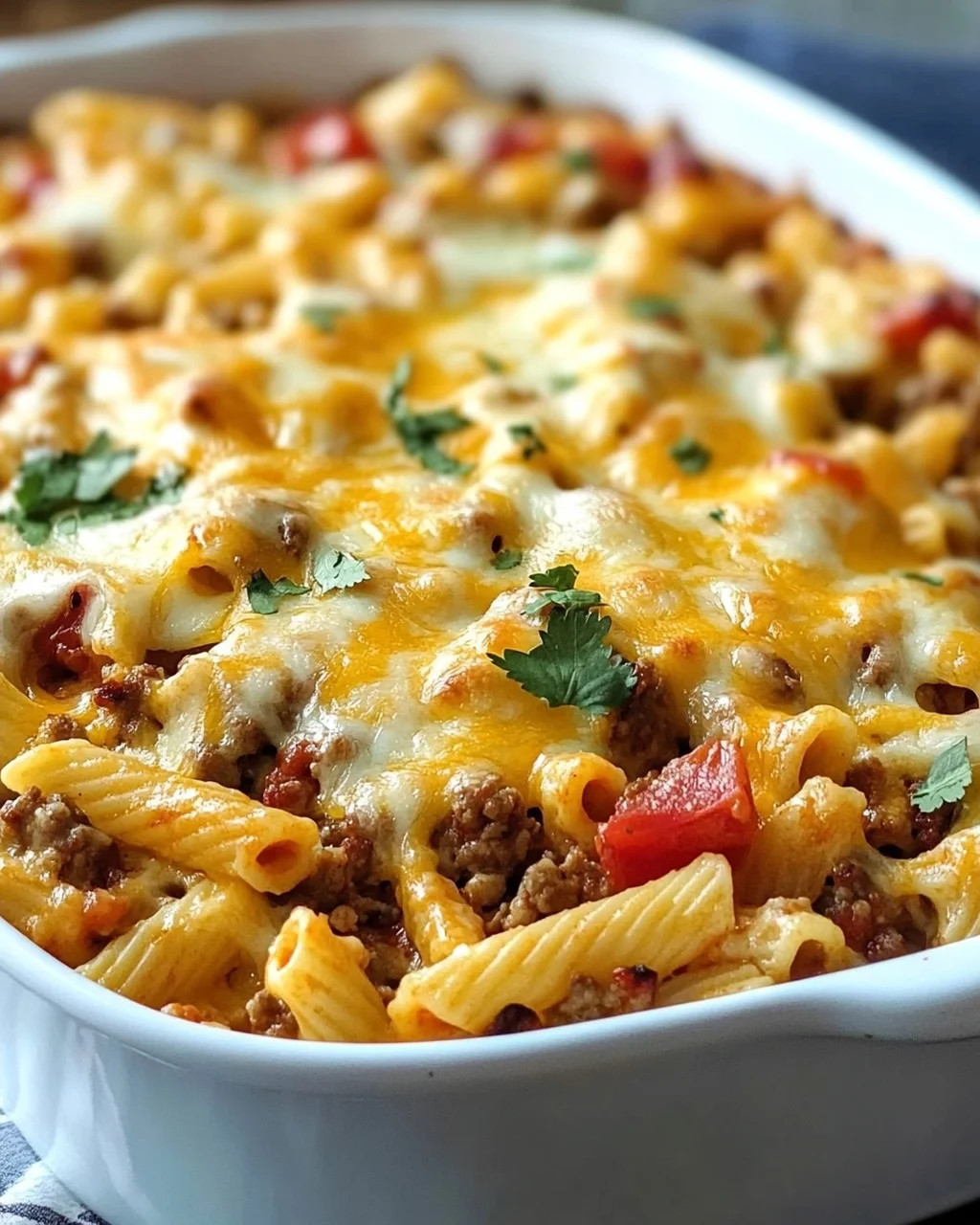 Käse-Taco-Stick-Pasta-Auflauf