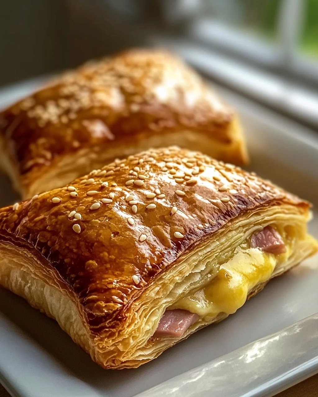 Klassische Rinderschinken Käse Blätterteigtaschen: Lecker & Schnell