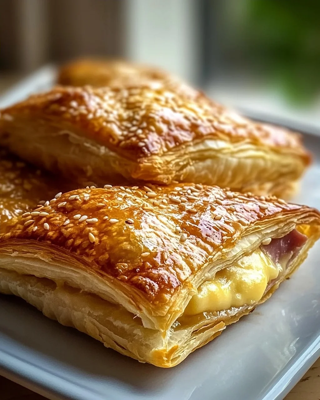 Klassische Rinderschinken Käse Blätterteigtaschen: Lecker & Schnell