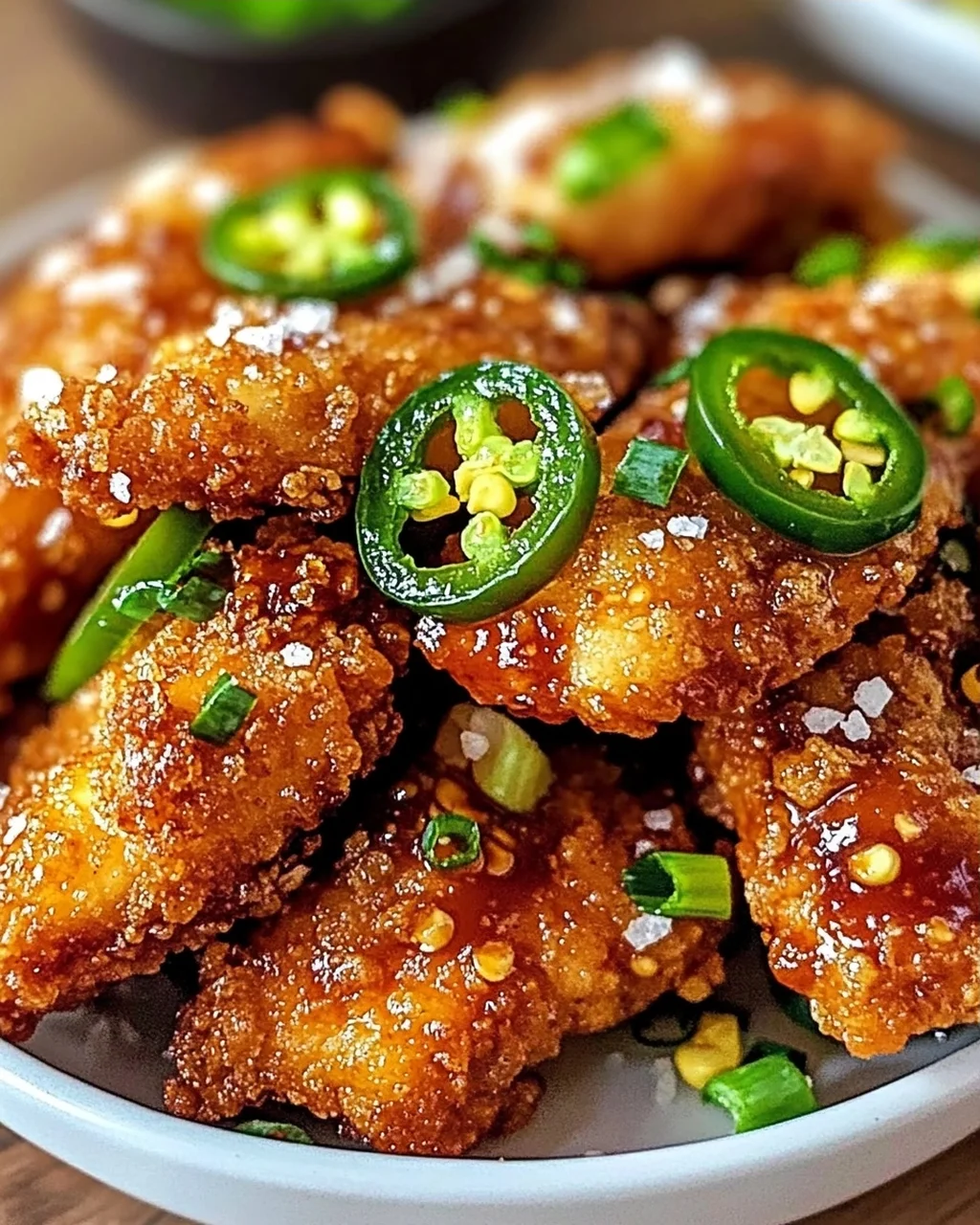 Knusprig würziges Jalapeño-Hühnchen genießen