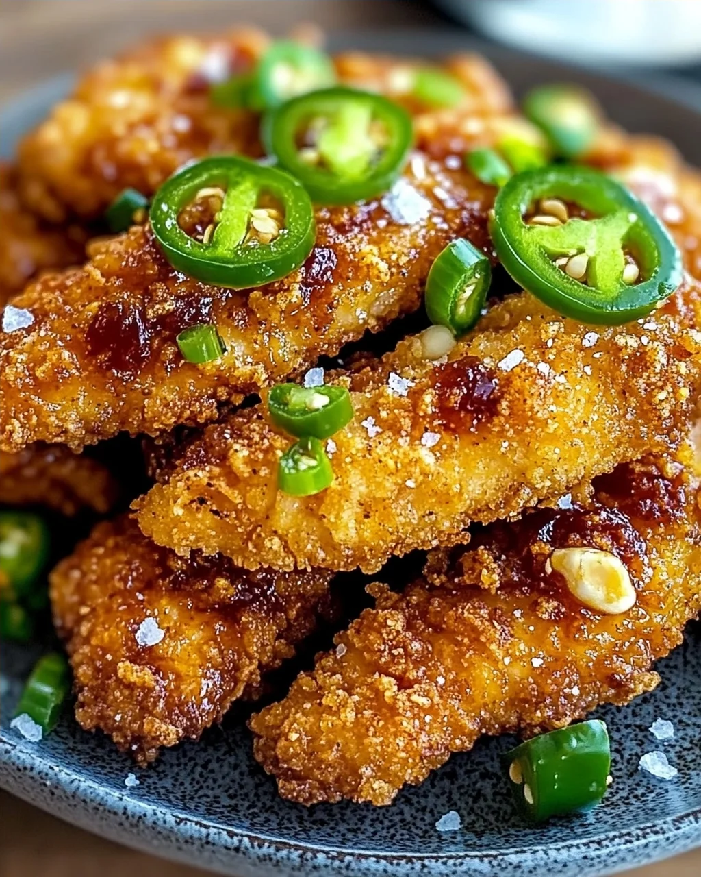 Knusprig würziges Jalapeño-Hühnchen genießen