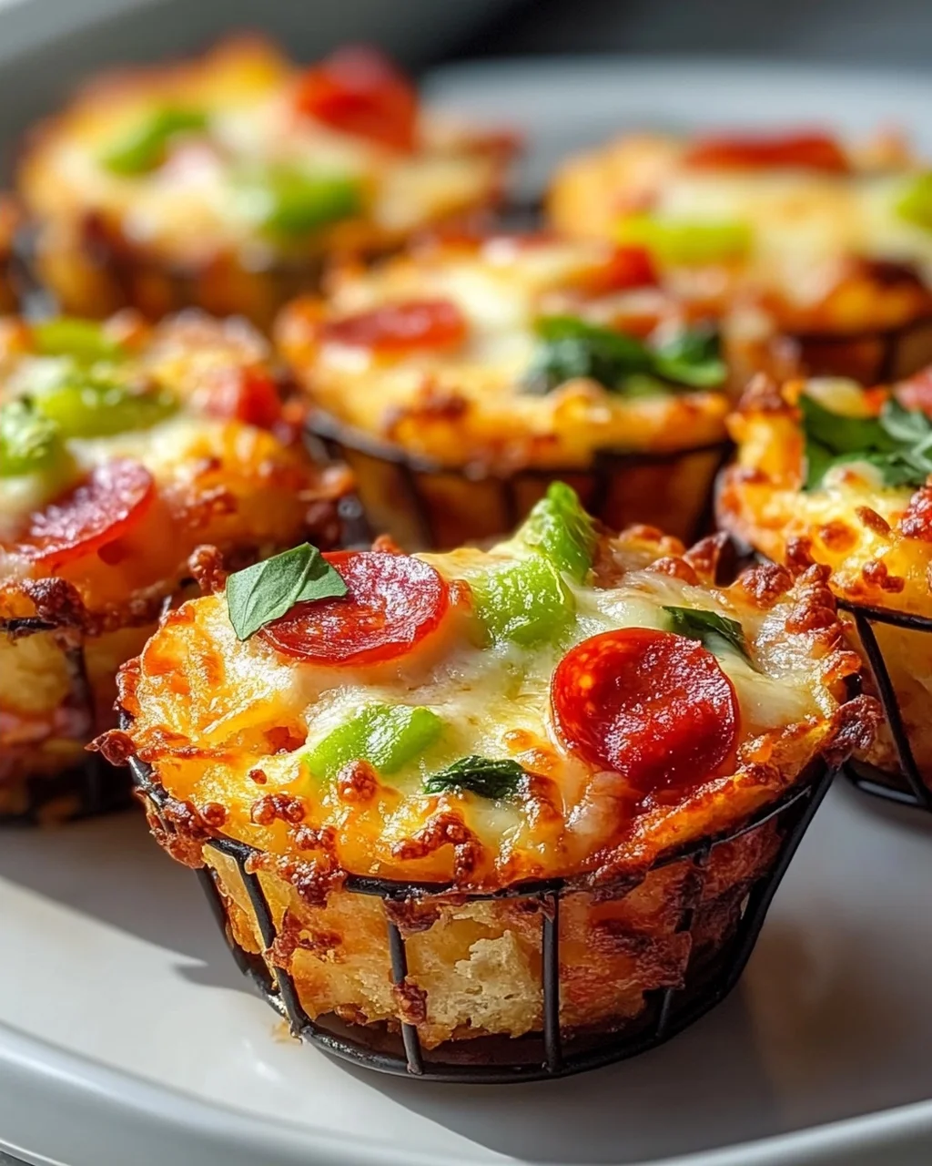Knusprige Air Fryer Hash Brown Pizza Cups: Schnell & Lecker