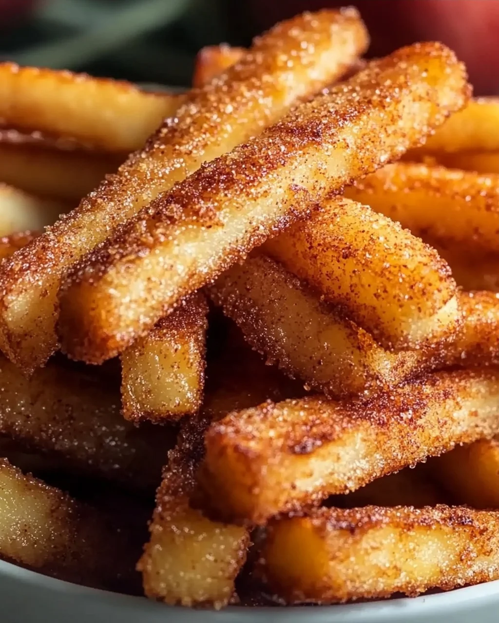 Knusprige Apfelsticks aus dem Airfryer – Dein gesunder Snack!