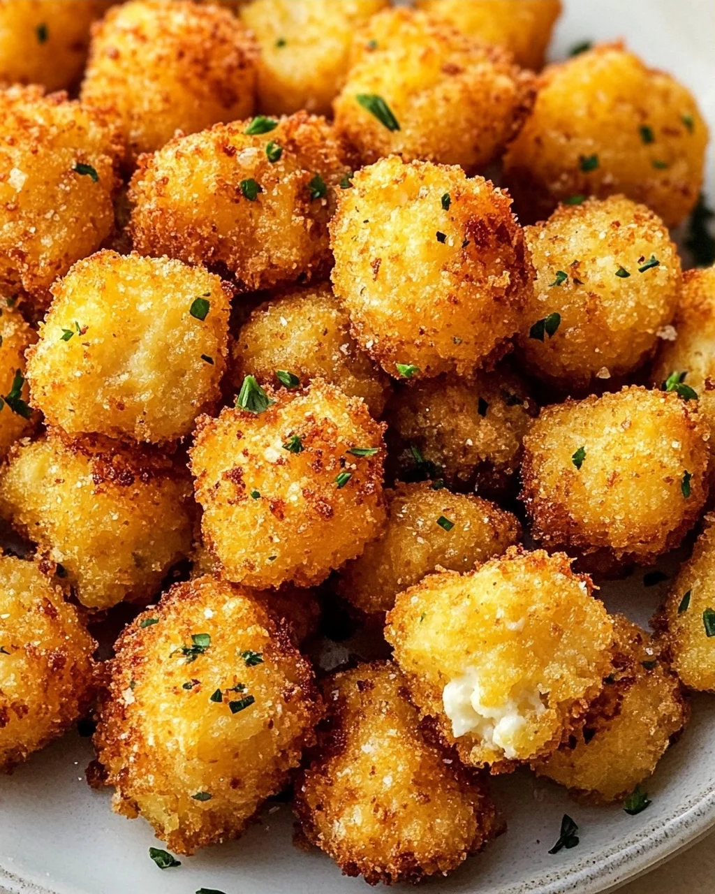 Knusprige Cottage Cheese Tots: Nur Zutaten, so lecker!