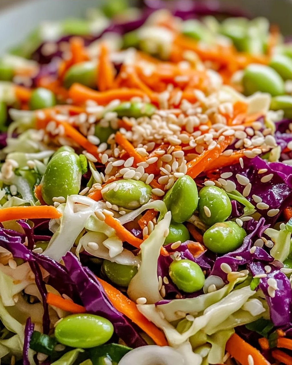 Knuspriger Kohl-Edamame-Salat – Gesund und lecker!