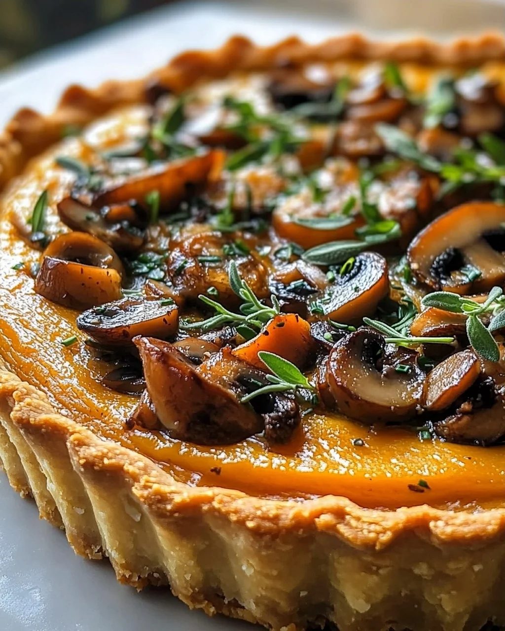 Kürbis-Salbei-Pilz-Tarte: Ein Erntezauber-Rezept