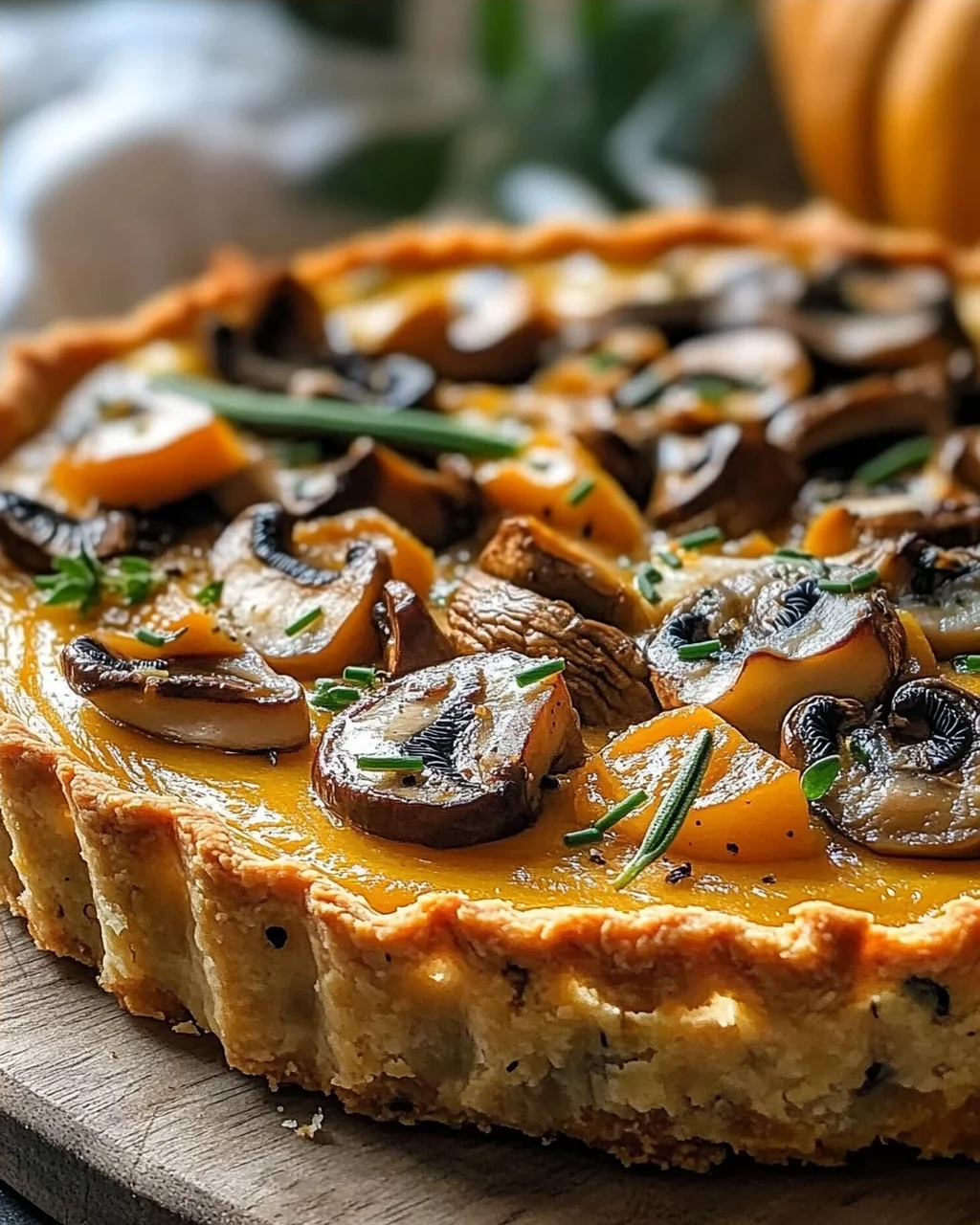 Kürbis-Salbei-Pilz-Tarte: Ein Erntezauber-Rezept