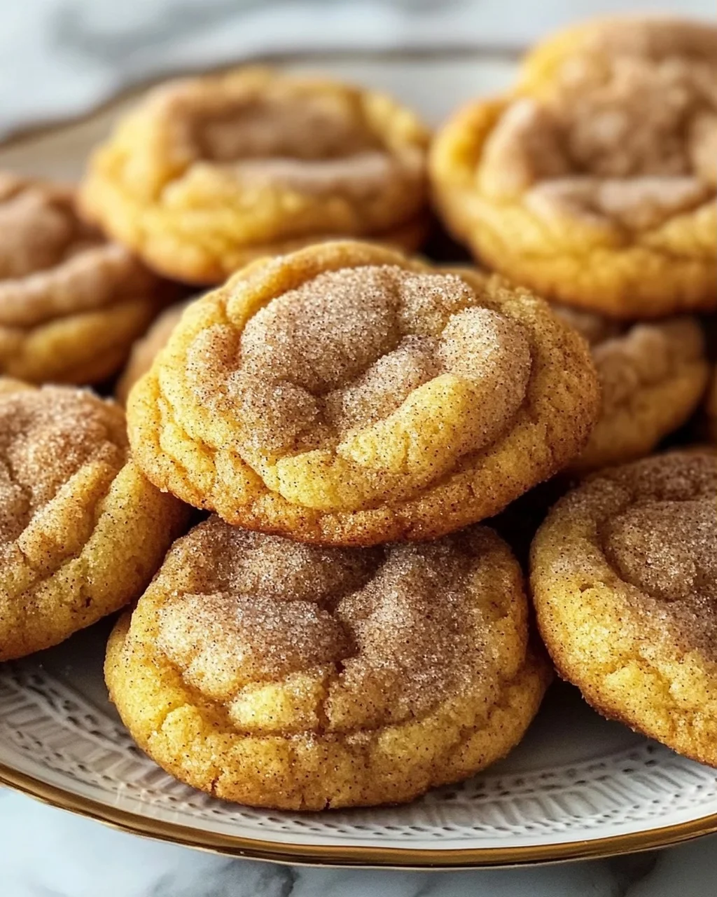 Kürbis Snickerdoodle Cookies