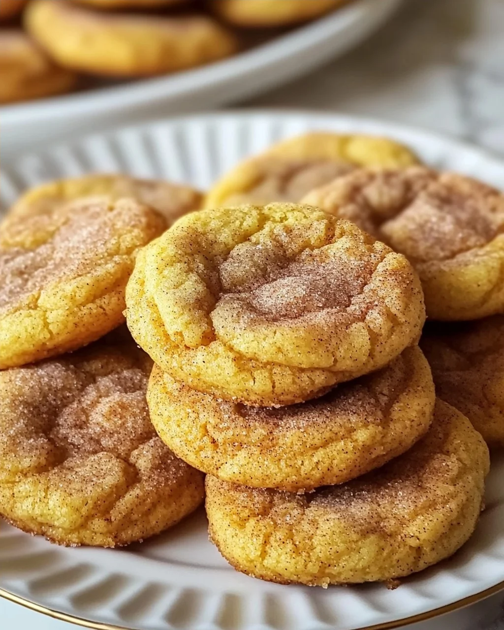 Kürbis Snickerdoodle Cookies
