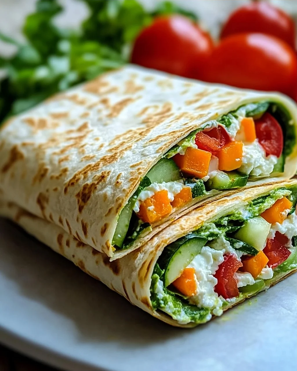 Leckere Hüttenkaese Wraps - Gesund & Einfach Nachzumachen!