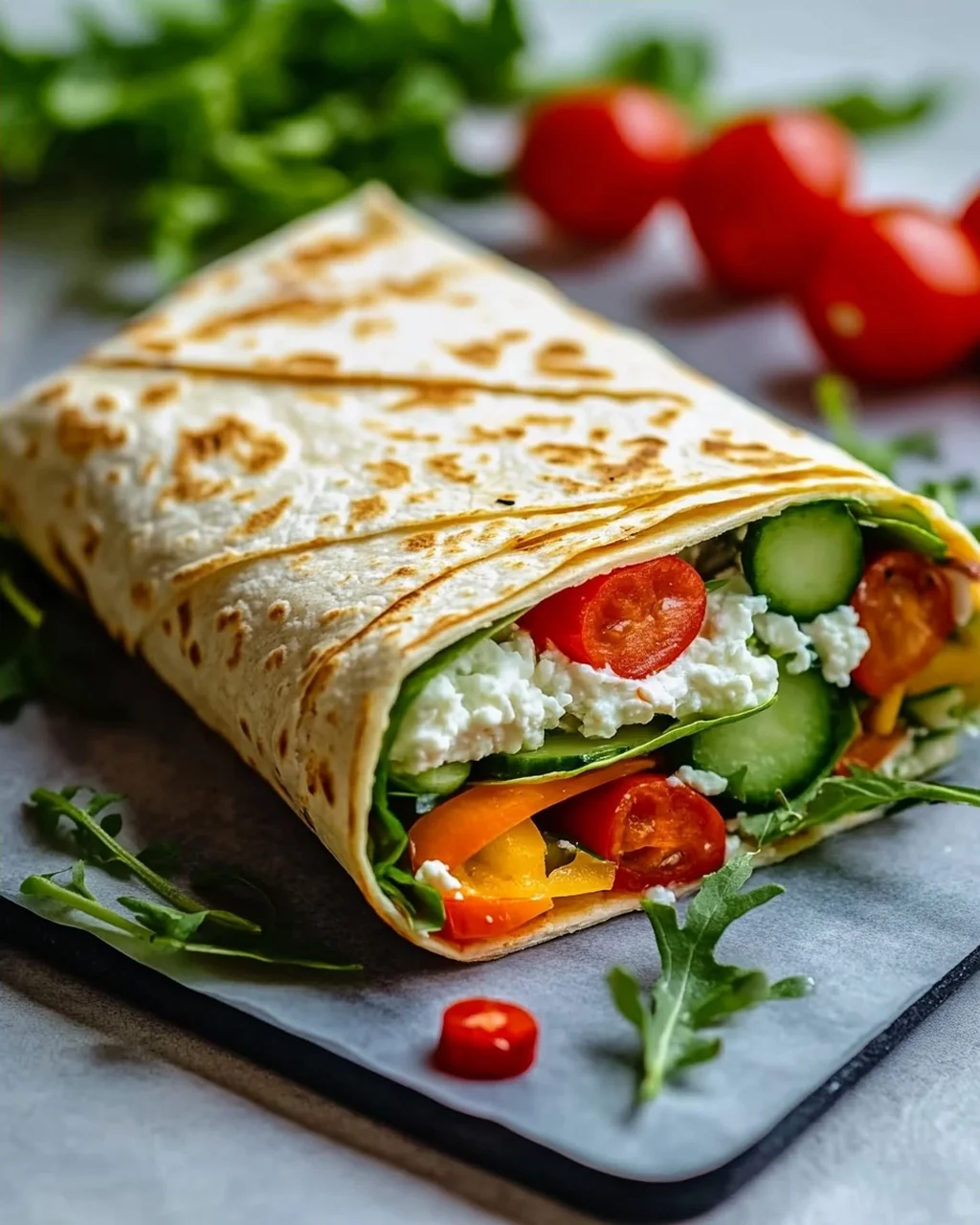 Leckere Hüttenkaese Wraps - Gesund & Einfach Nachzumachen!