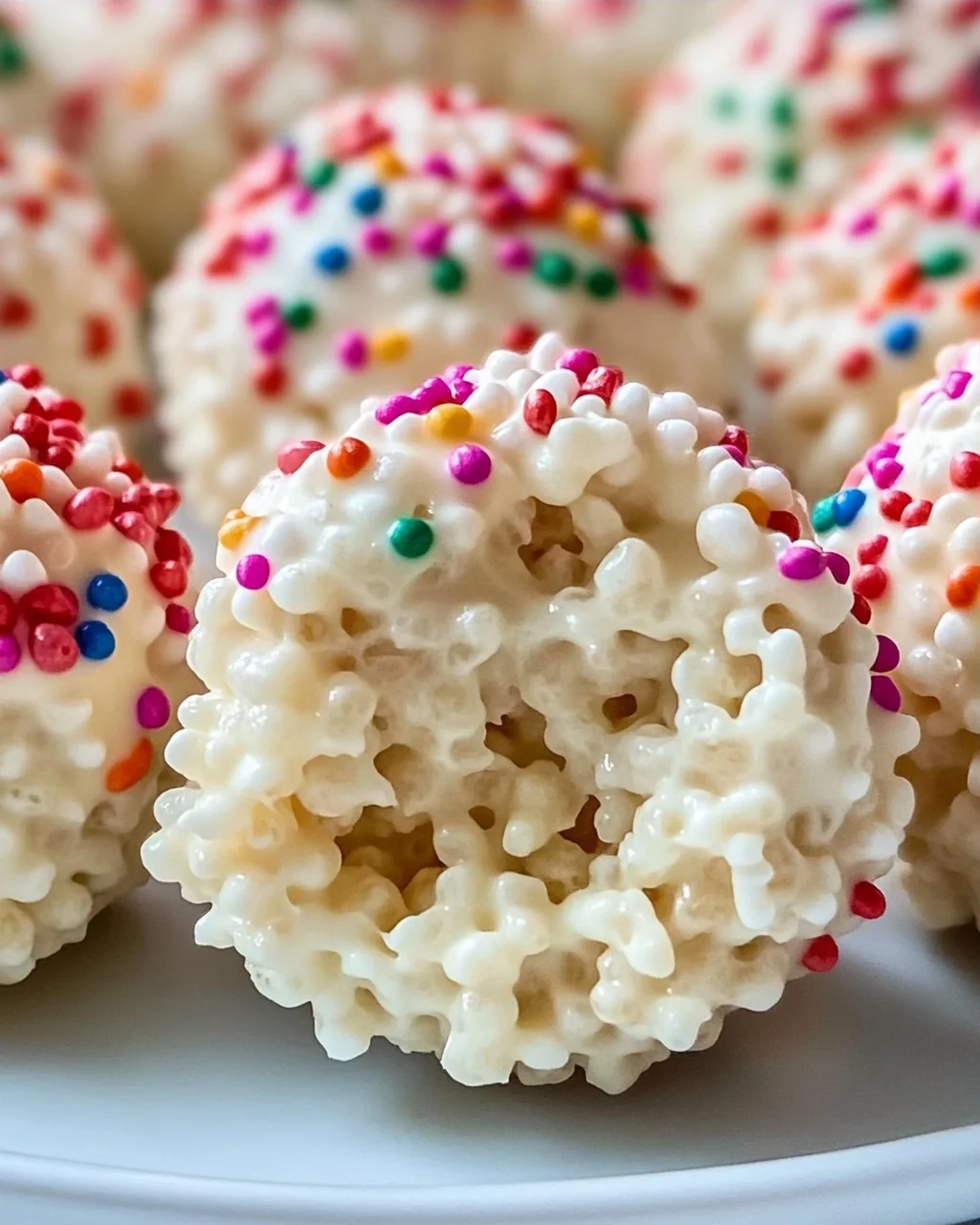 Leckere White Chocolate Rice Krispie Balls selbstgemacht!